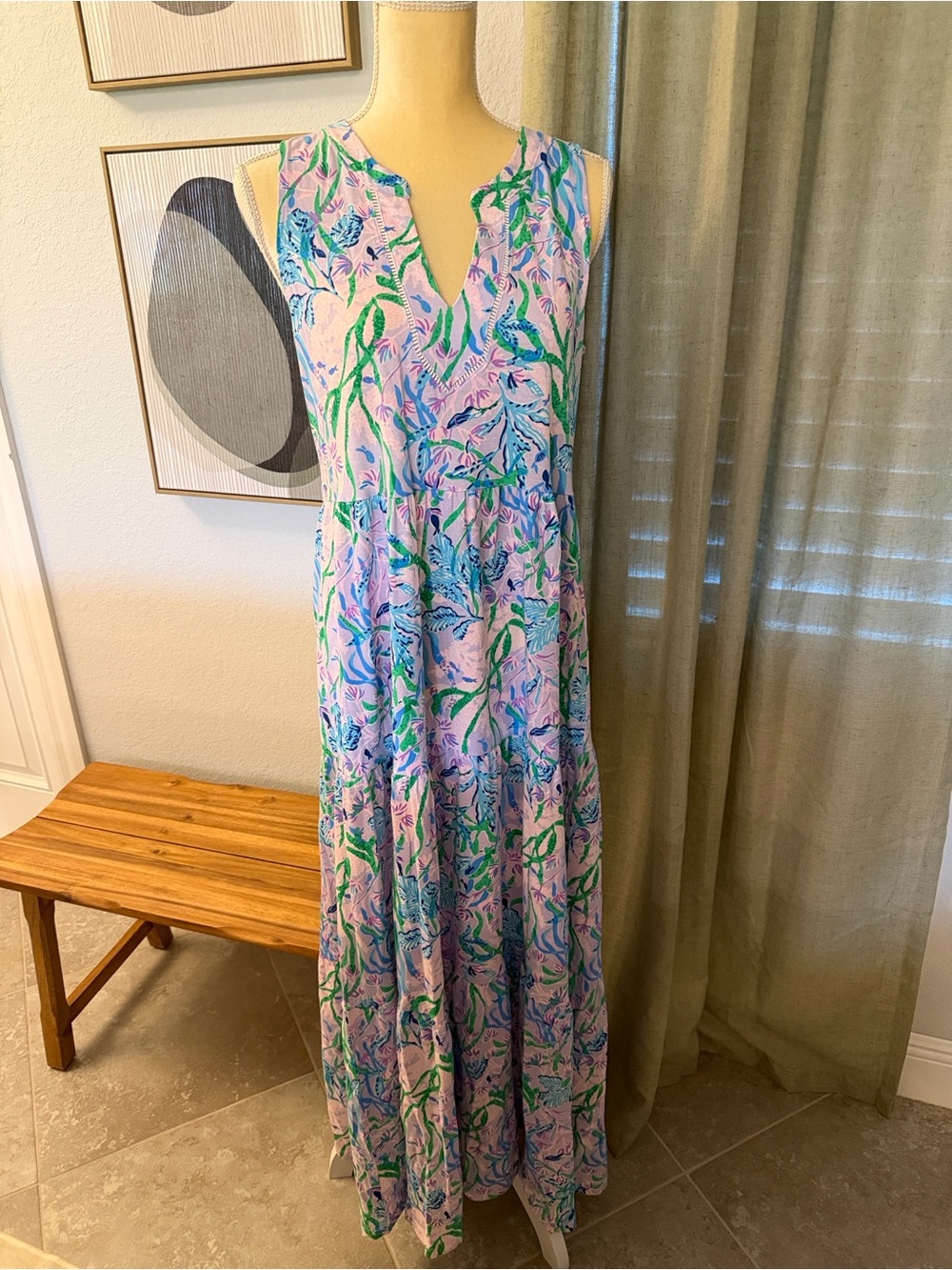 Lilly Pulitzer Sydnee Tiered Cotton Maxi Sundress